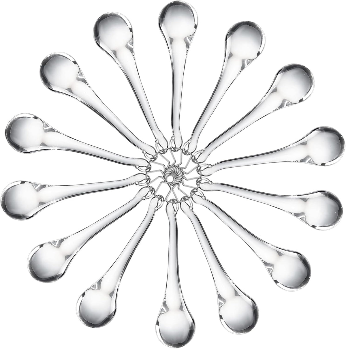 10 Pcs Crystal Teardrop Prism Suncatcher Christmas Tree Hanging Decor - Clear Crystal Teardrop Prism Suncatcher