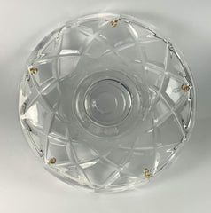 1 Piece - 5 Side Holes, 4-Inch Asfour Chandelier Crystal 30% Lead Crystal Bobeche Lamp Chandelier Parts Cups Clear