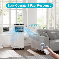 10,000 BTU Portable Air Conditioners, 4 in 1 Portable AC Unit, Cool, Heat, Dehumidifier & Fan