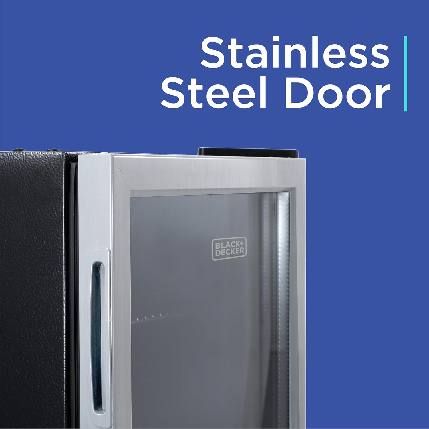 1.7 Cu. Ft. Beverage Cooler, Beverage Fridge with Double Pane Glass Door