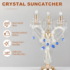 10-Pack Crystal Ball Prisms, 24mm/0.94 Inch Chandelier Pendant Maker Hanging Crystals Chandelier Prisms for
