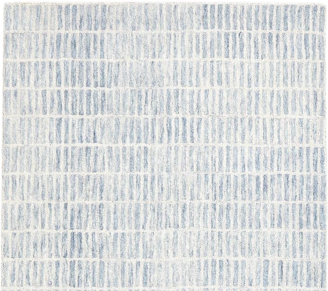 100% Authentic Capitola Tufted Handmade Woolen Area Rug Decor Office Rug (Blue, 12x15 Feet)