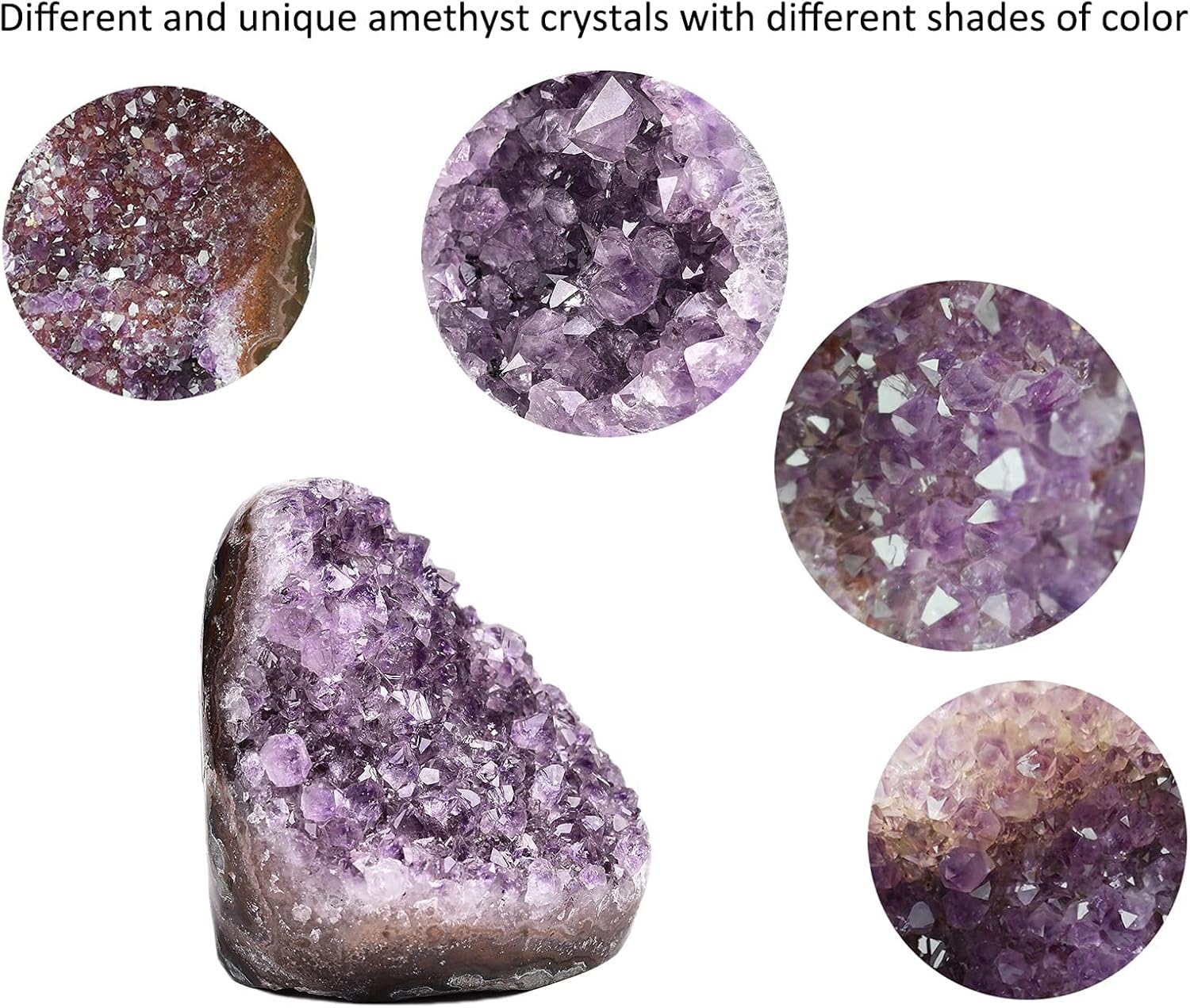 1 Pair Natural Agate Book Ends Small 2-3 LBS & Amethyst Cluster 0.5-1 LBS Irregular Polished 1P