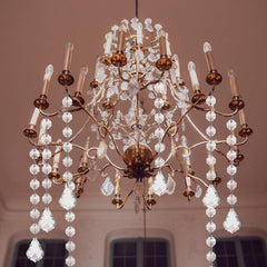 100 Pcs Acrylic Hanging Crystals for Centerpieces Chandelier Clear Crystal Garland Strands Ornament Acrylic Clear
