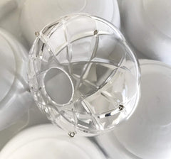 10 Pieces -5 Side Holes, 4-Inches Asfour Chandelier Crystal 30% Lead Crystal Bobeche Lamp Chandelier Parts Cups