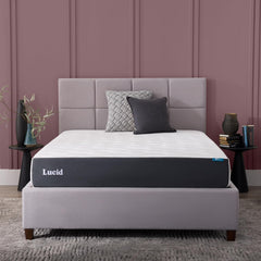 10" Medium Gel Memory Foam Mattress - Bamboo Charcoal & Cooling Gel - Fiberglass Free - Bed in a Box - CertiPUR-US