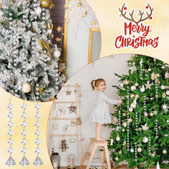 100 Pcs Acrylic Hanging Crystals for Centerpieces Chandelier Clear Crystal Garland Strands Ornament Acrylic Clear