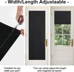 100% Blackout Blinds for Windows, No Drill Roller Shades, Stick On Window Blinds, Cordless Cut to Size with Magnetic