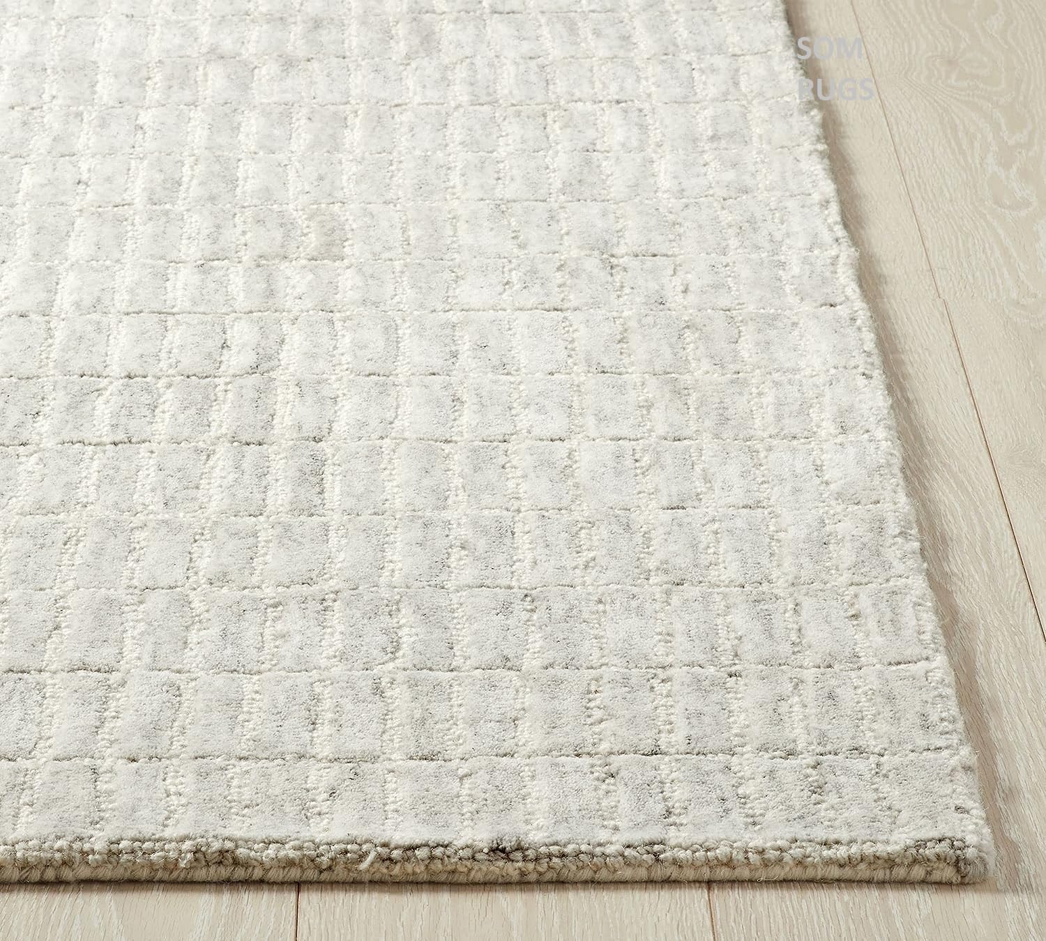 100% Authentic Capitola Tufted Handmade Woolen Area Rug Decor Office Rug (Grey, 9x12 Feet)