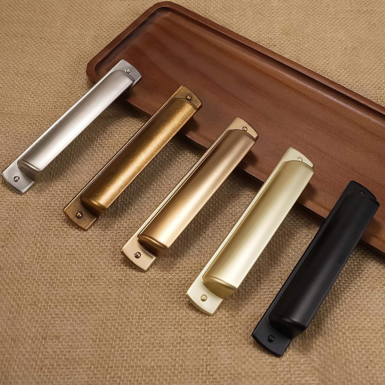 10 Pack 3.75 Inch(96mm) Brushed Satin Nickel Cabinet Handles Kitchen Cabinet Cup Pulls Cabinet Door Handles Kitchen