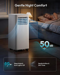 10,000 BTU Portable Air Conditioners, 4 in 1 Portable AC with Cool, Dry, Fan, Sleep Modes