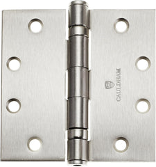(3 Pack) Commercial-Grade 4-1/2" Full Mortise Ball-Bearing Door Hinges - Satin Nickel