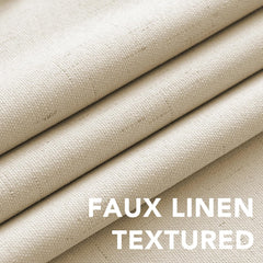 100% Blackout Curtains for Bedroom Thermal Insulated Polyester,Acrylic Textured Curtains Heat and Full Light Blocking