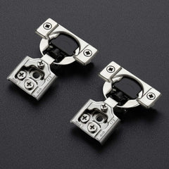 10 Pack 5 Pairs 1/2 inch Overlay Soft Close Hinges Hinges Satin Nickel Hidden Hinges Stainless Steel Concealed Hinge