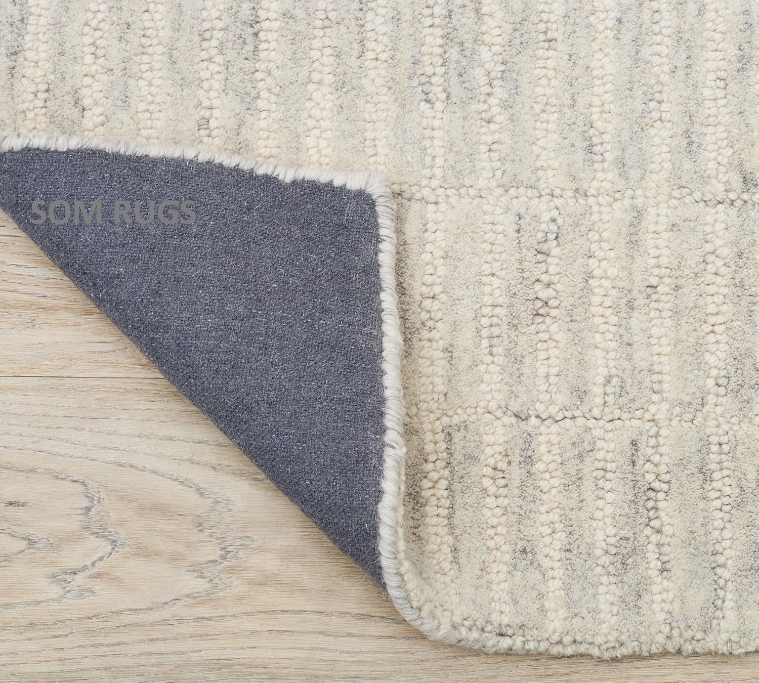 100% Authentic Capitola Tufted Handmade Woolen Area Rug Decor Office Rug (Grey, 9x12 Feet)