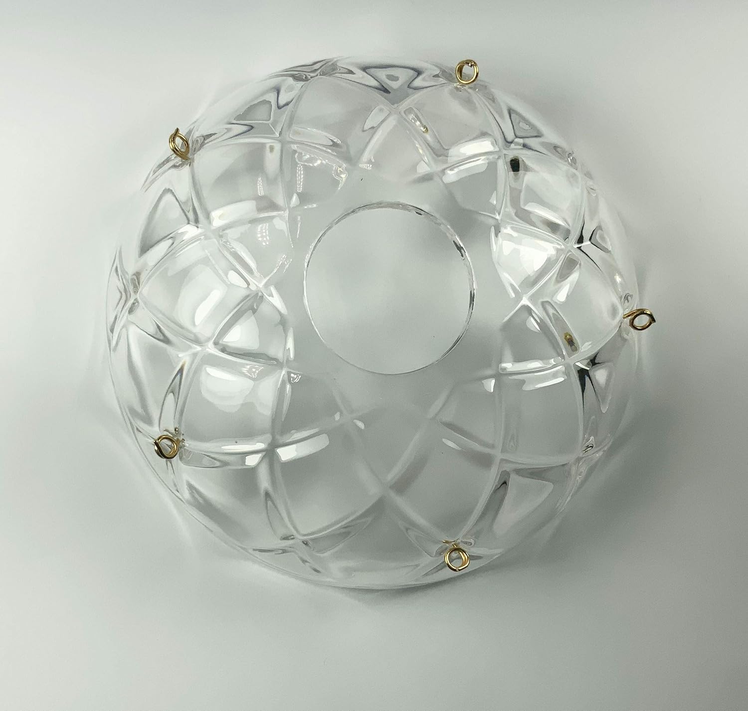1 Piece - 5 Side Holes, 4-Inch Asfour Chandelier Crystal 30% Lead Crystal Bobeche Lamp Chandelier Parts Cups Clear