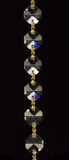 10 Yards of High Grade Crystal Garland for Chandelier Chandeliers Prisms Swag Bead Chains - NEW! CC-RC1050-14-CL-G